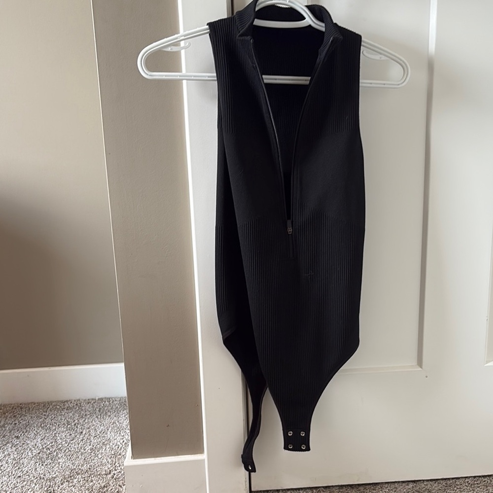 Le Chateau Black Sleeveless Bodysuit